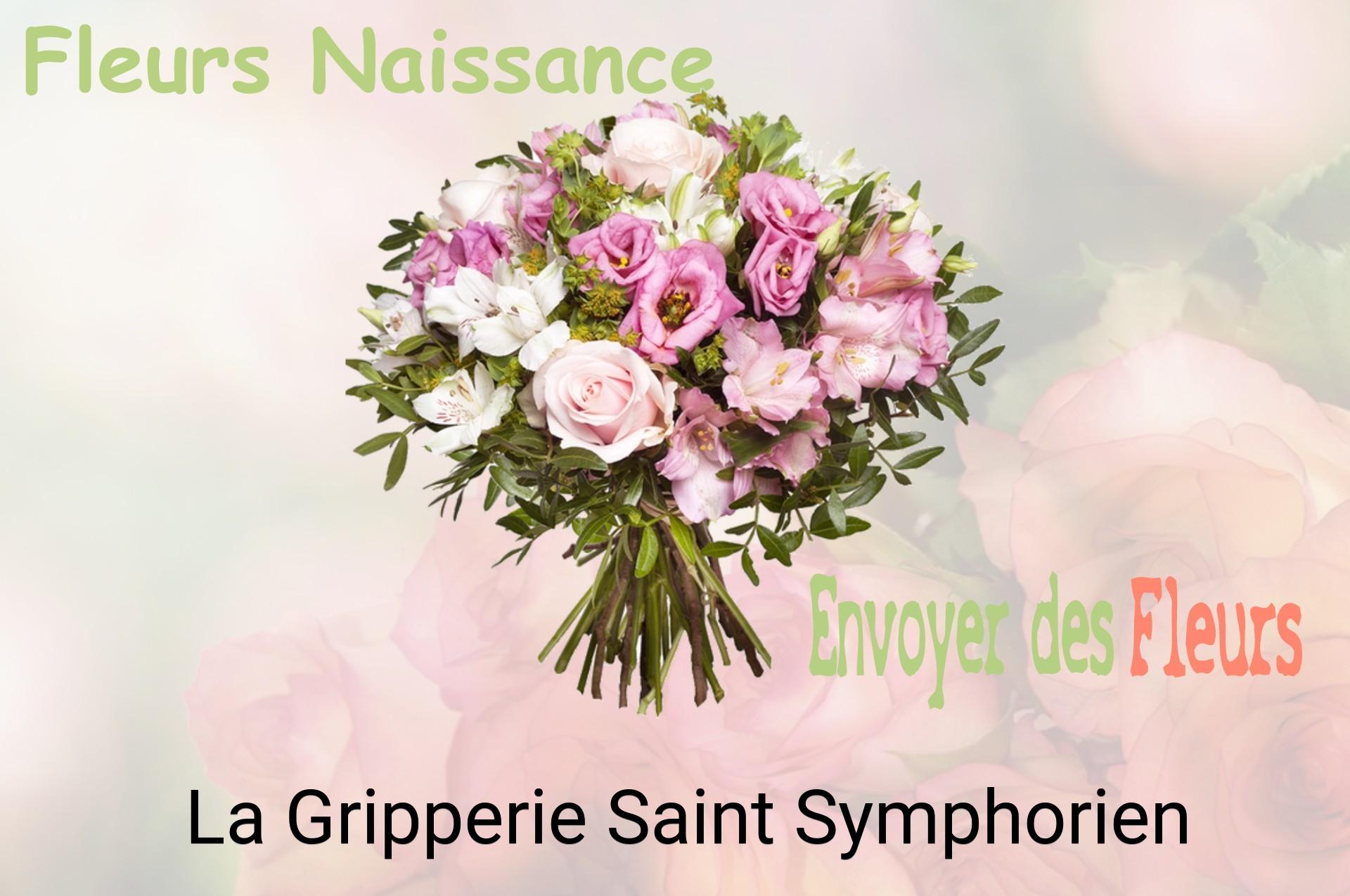Bouquet de fleurs de naissance livré à La Gripperie-Saint-Symphorien